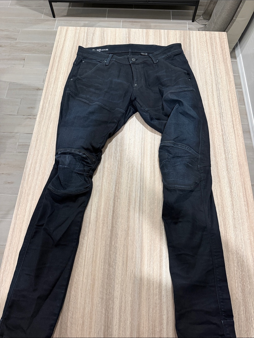 G-Star Black Skinny Moto Jeans